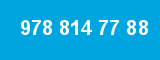 978 814 77 88 978 814 77 88